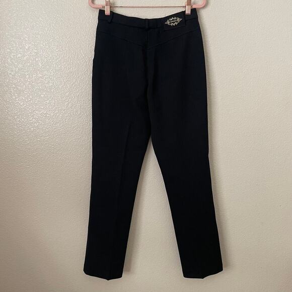 St.‎ John Sport by Marie Gray Pants Womens Size 6 Black High Rise Straight Twill - Picture 10 of 13